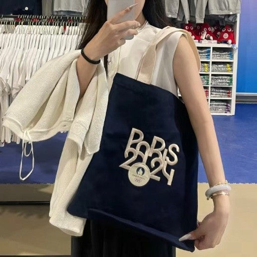 2024 巴黎奧運精品刺繡托特包