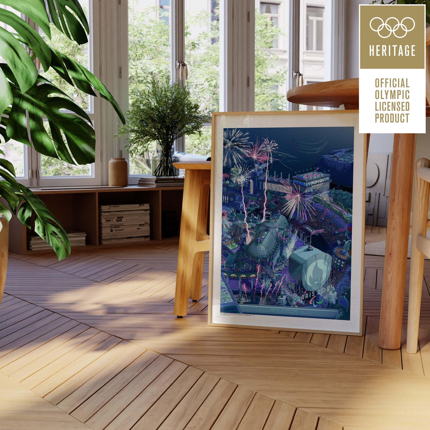 Paris 2024 Olympic & Paralympic Night Poster Set (Diptych) | 2024 巴黎奧運官方海報 - 黑夜限量對畫組