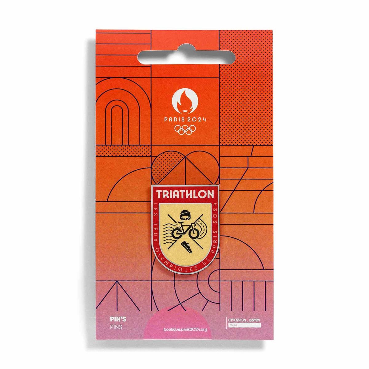 2024 巴黎奧運別針(比賽項目圖騰)