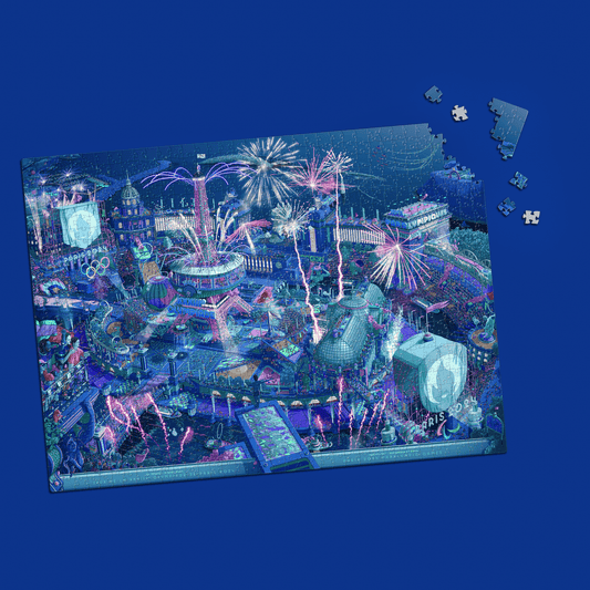 Paris 2024 Official Licensed Puzzle - Night Edition (1000 Pieces) | 2024 巴黎奧運官方紀念拼圖 - 黑夜限量版