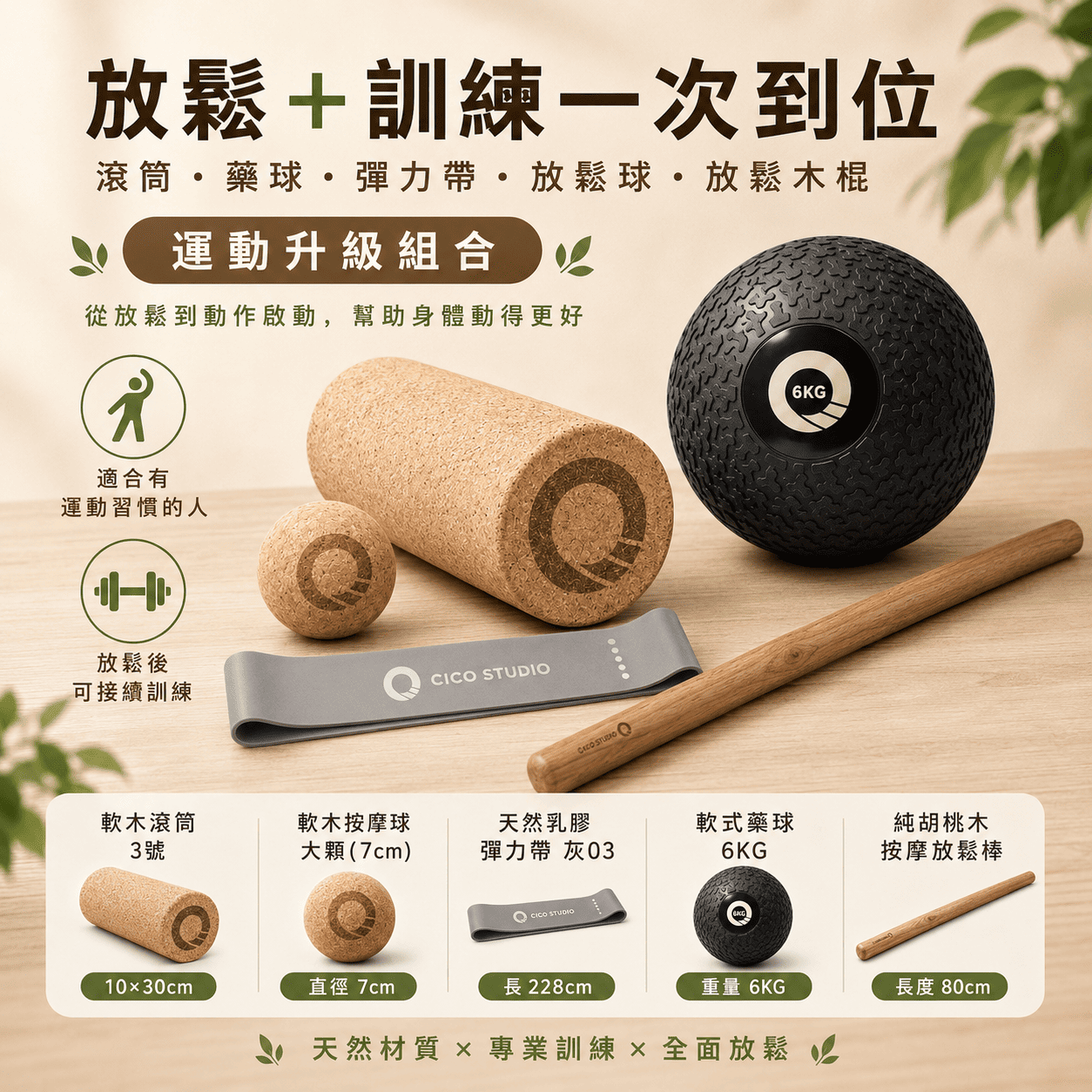 【新春限定】$2499 全身整合組合包｜從筋膜放鬆到動作啟動｜專業運動者首選五件組