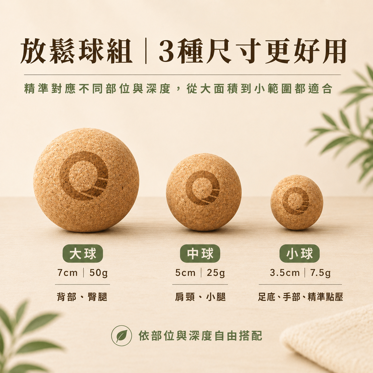 【凝聚 ｜優惠組】滾筒 x 瑜珈墊 x 放鬆球 按摩球