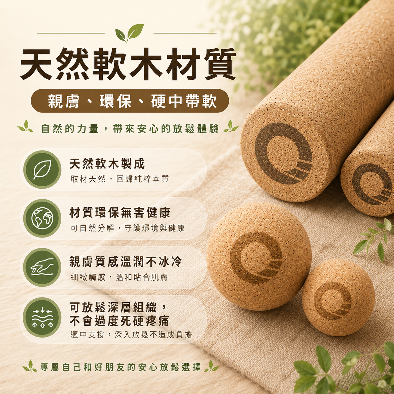 【凝聚｜優惠組】放鬆滾筒全套 x 放鬆筋膜球全套