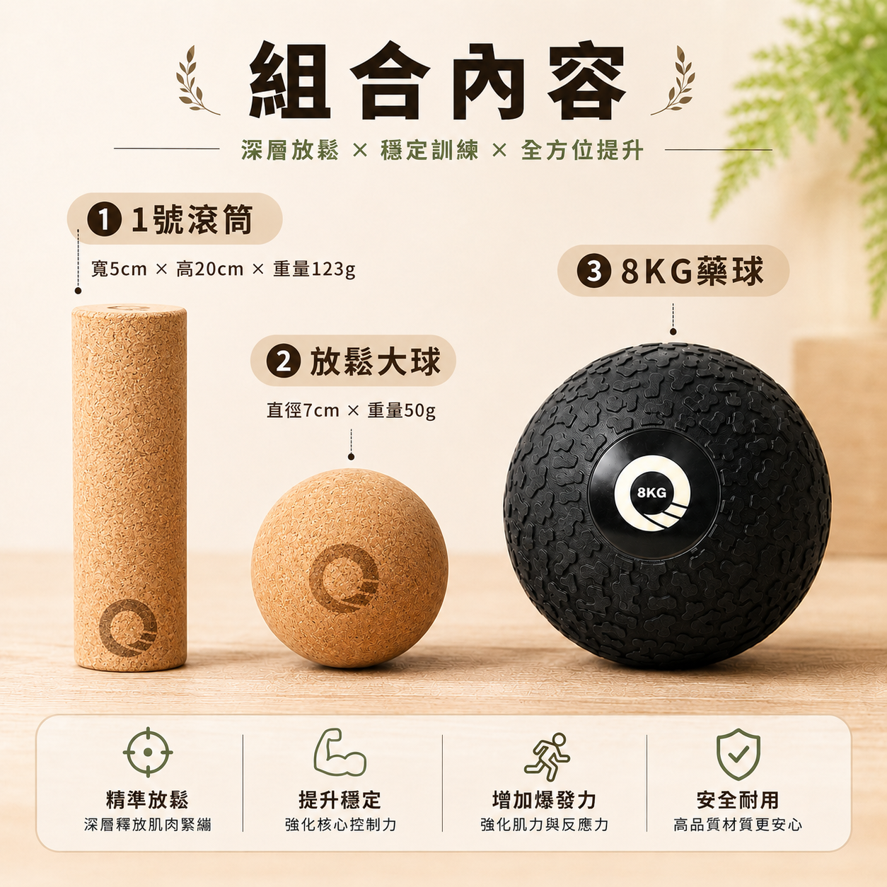 【凝聚｜優惠組】滾筒 x 藥球 x 放鬆球
