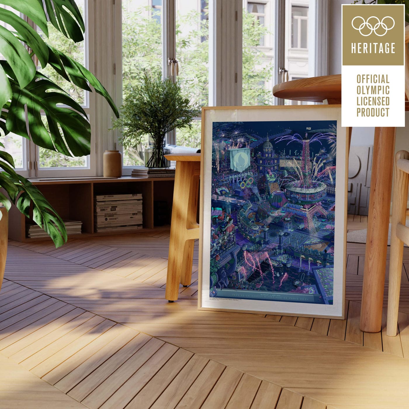 Paris 2024 Olympic & Paralympic Night Poster Set (Diptych) | 2024 巴黎奧運官方海報 - 黑夜限量對畫組