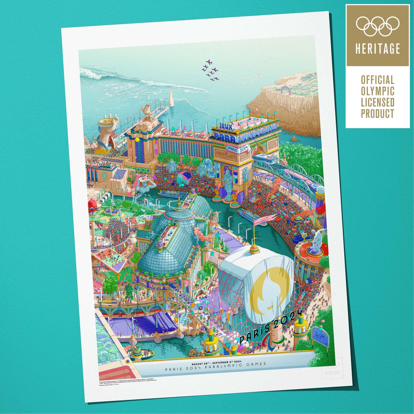Paris 2024 Olympic & Paralympic Classic Poster Set | 2024 巴黎奧運官方海報 - 經典彩色對畫組