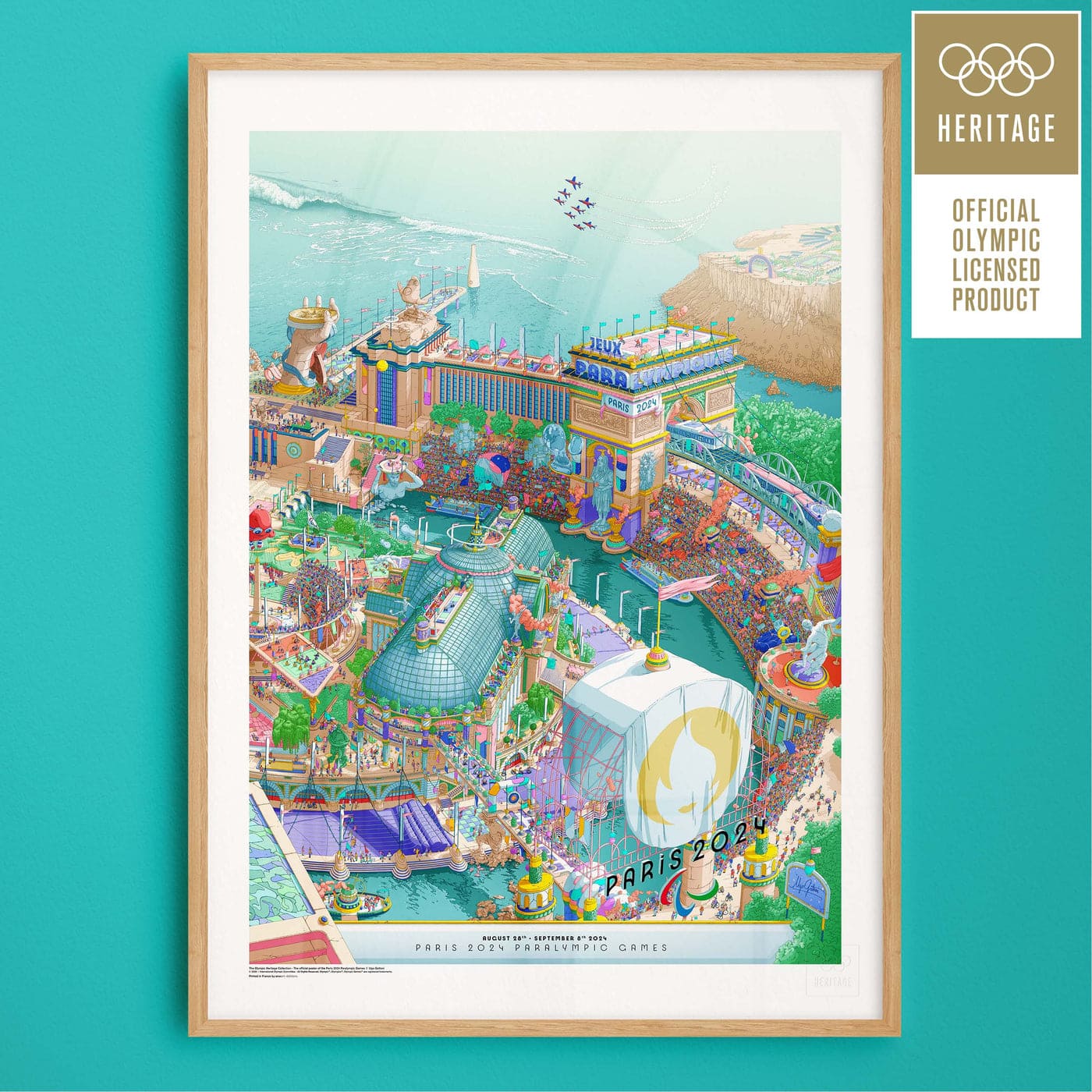 Paris 2024 Olympic & Paralympic Classic Poster Set | 2024 巴黎奧運官方海報 - 經典彩色對畫組
