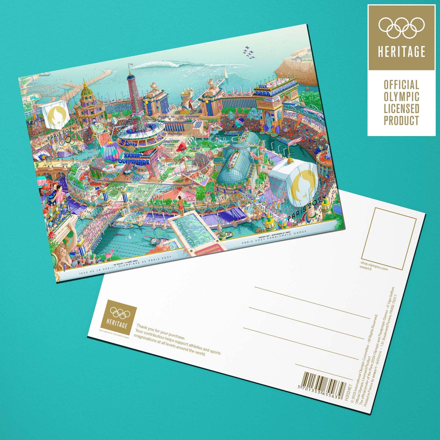 Paris 2024 Official Postcard Collector Set | 2024 巴黎奧運官方復刻限量明信片組