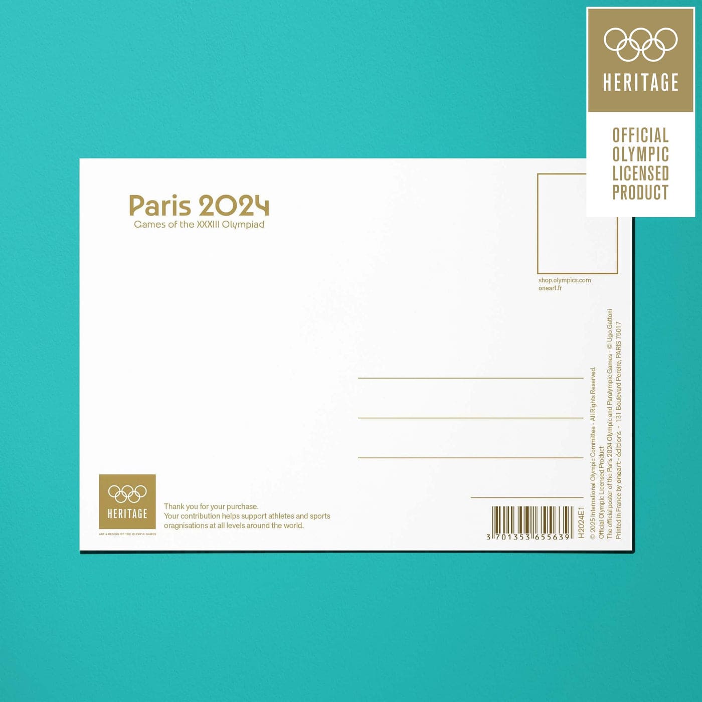 Paris 2024 Official Postcard Collector Set | 2024 巴黎奧運官方復刻限量明信片組