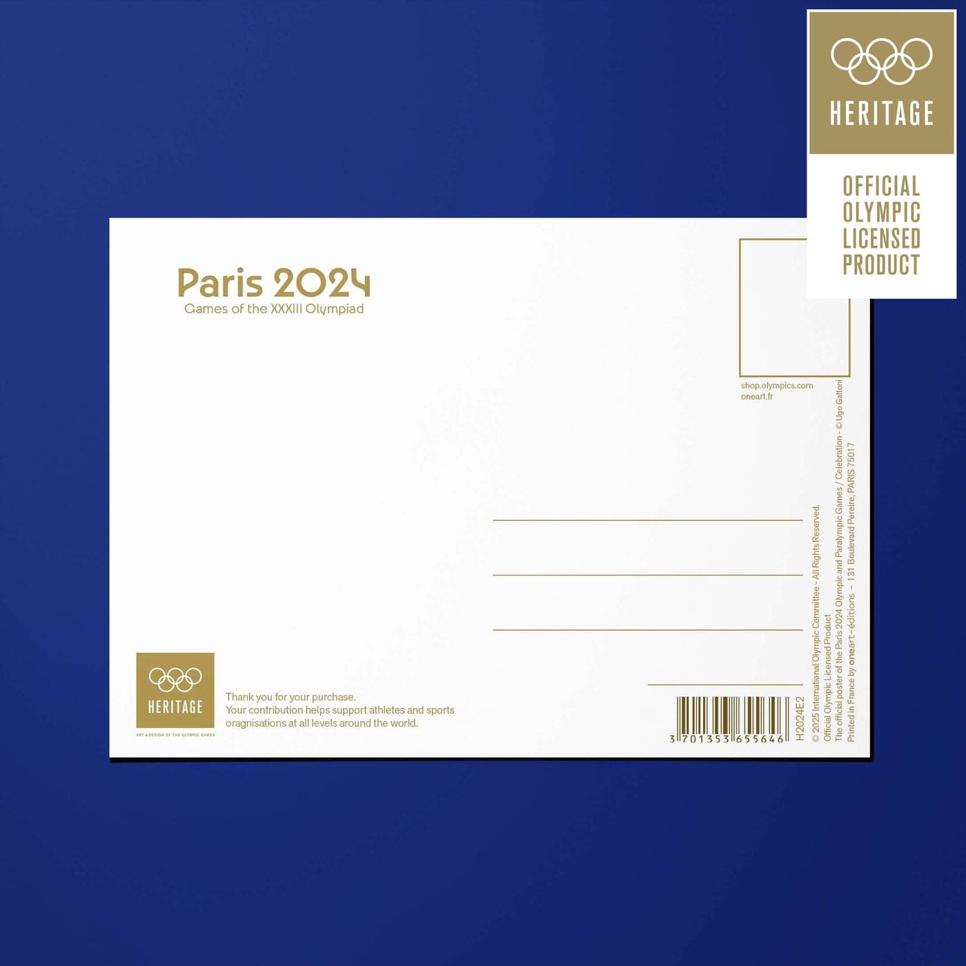 Paris 2024 Official Postcard Collector Set | 2024 巴黎奧運官方復刻限量明信片組